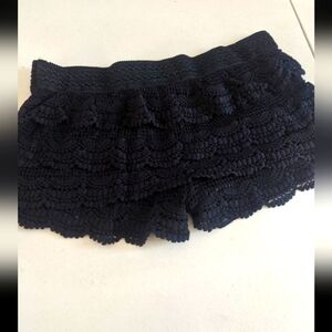 Women's Lace Black Shorts Coquette ClownCore Whimsygoth Academia Costume Cosplay